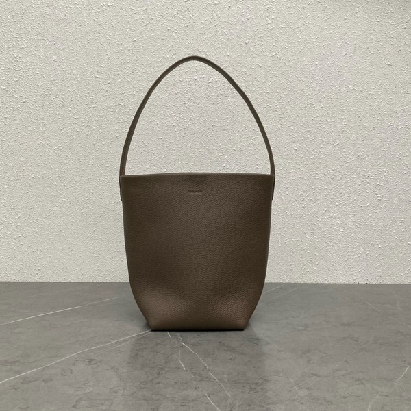 더 로우 파크 토트백 다크브라운